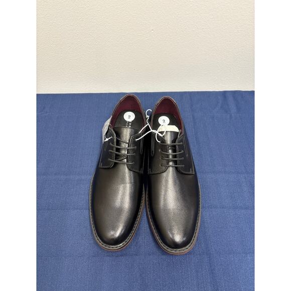 Perry Ellis portafolio black lace oxfords dress shoes men’s size 9 new Gothebure
